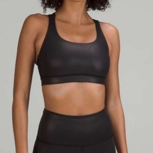 Lululemon Energy Sports Bra Black Shine